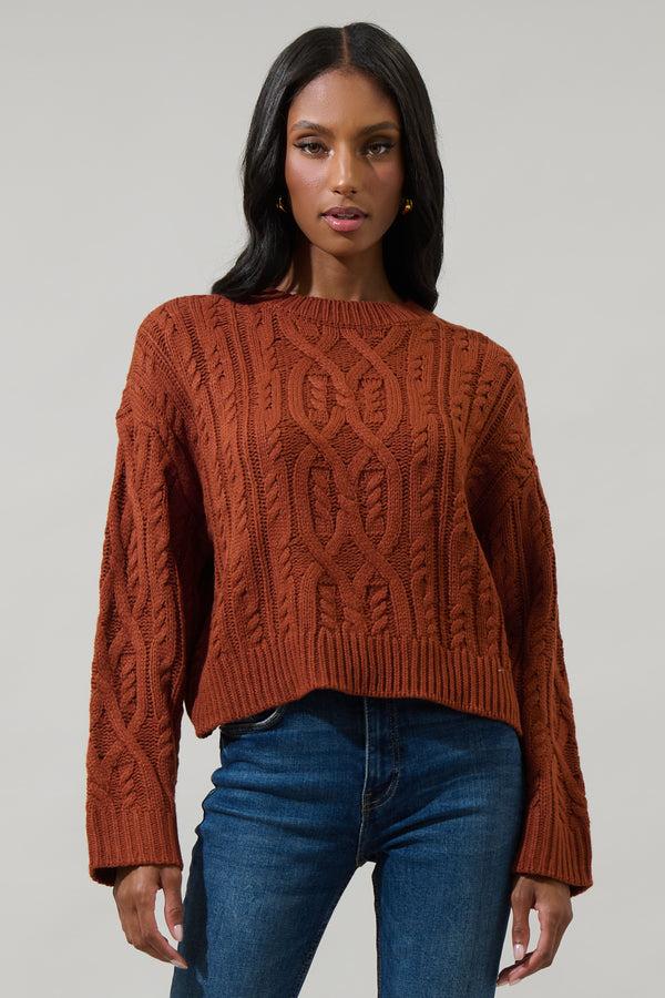 sugarlips Harlem Cable Knit Sweater