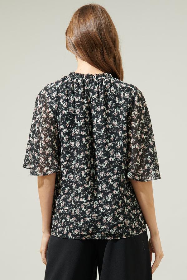 Sugarlips Harlene Floral Smocked Blouse