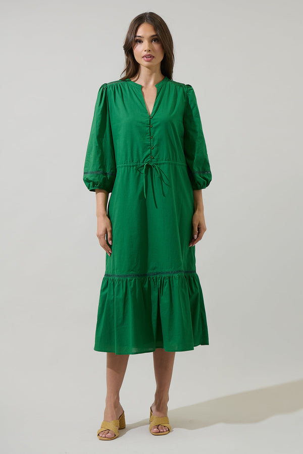 Sugarlips Harmy Drawstring Midi Dress