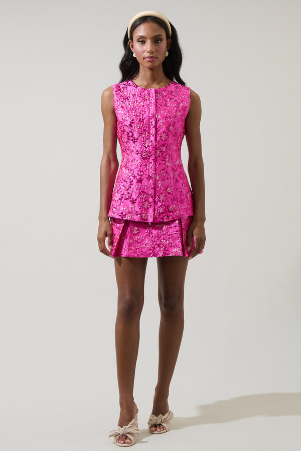 Sugarlips Harrington Jacquard Calera Mini Skirt