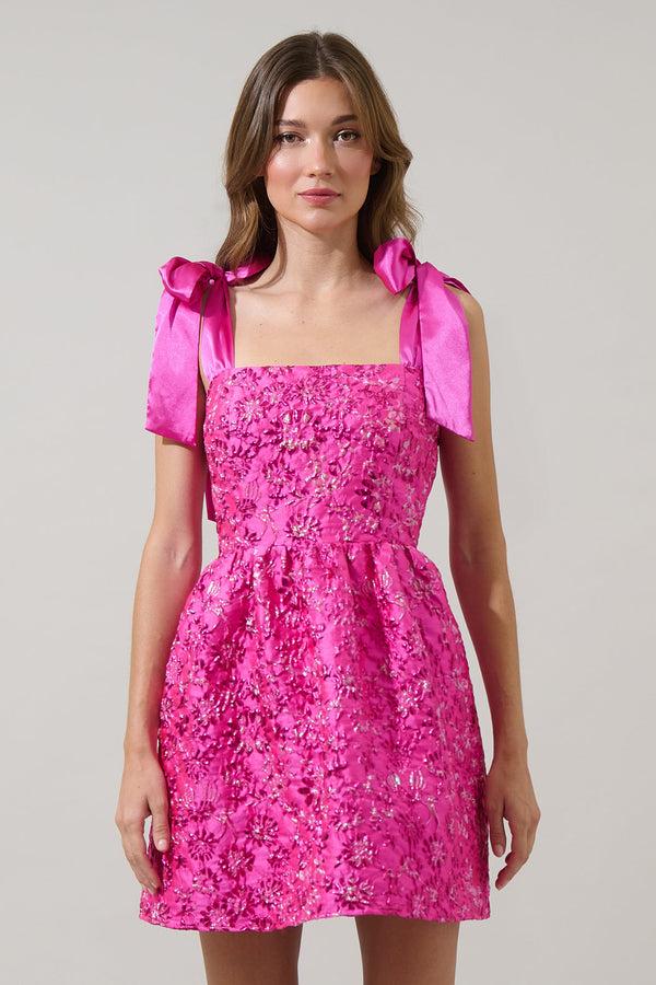 Sugarlips Harrington Jacquard Nidia Mini Dress
