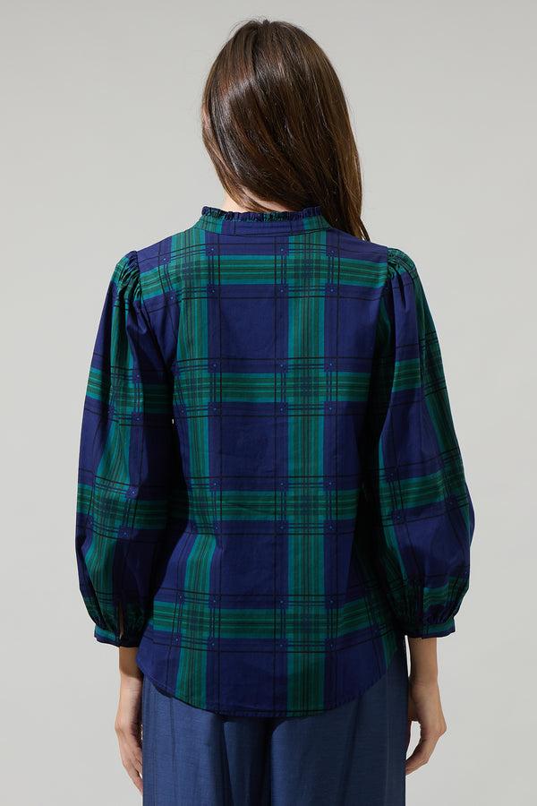 Sugarlips Harrisville Plaid Ima Button Up Top