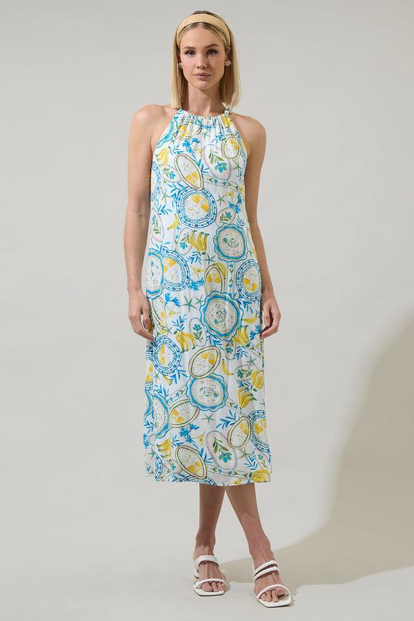 Sugarlips Harvest Island Brisia Halter Midi Dress