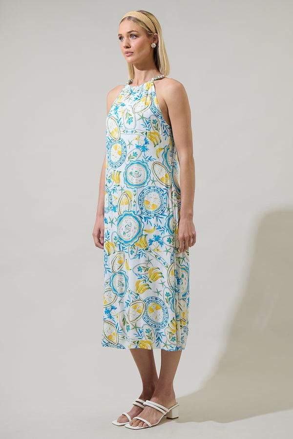 Sugarlips Harvest Island Brisia Halter Midi Dress