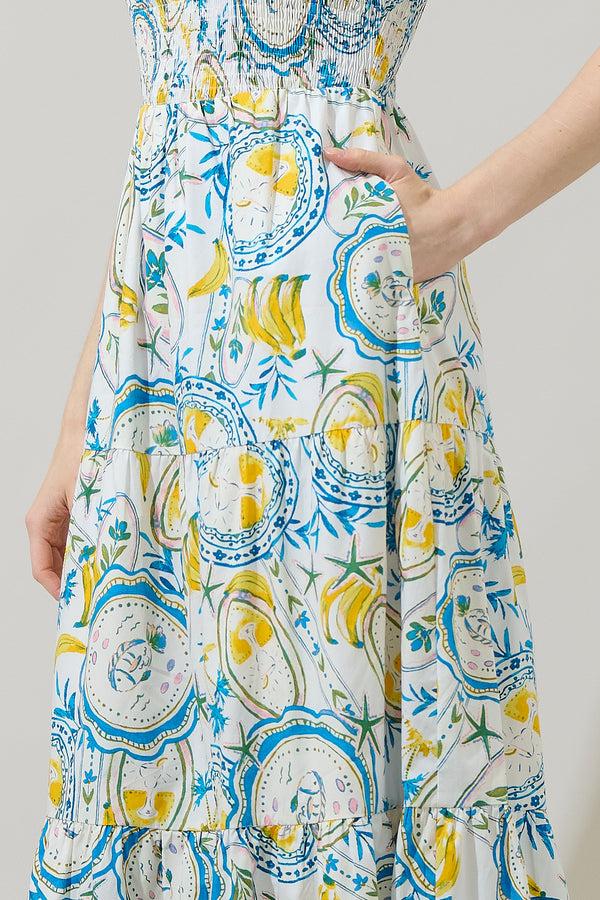 Sugarlips Harvest Island Sunfire Tiered Midi Dress