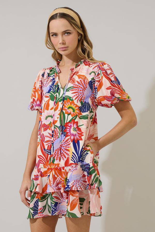 Sugarlips Hatley Floral Runner Up Shift Dress