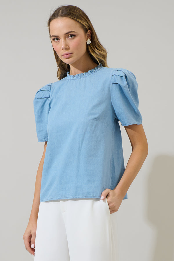 Sugarlips Haysville Veronica Puff Sleeve Blouse