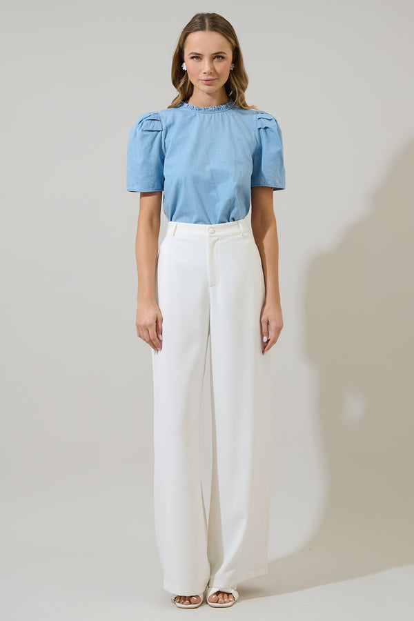 Sugarlips Haysville Veronica Puff Sleeve Blouse