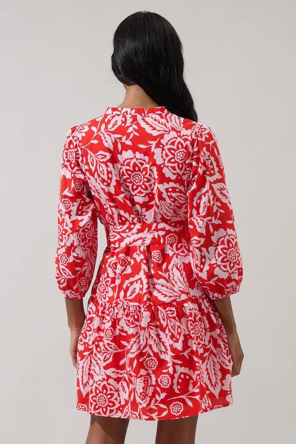 Sugarlips Hazen Floral Leola Shift Mini Dress