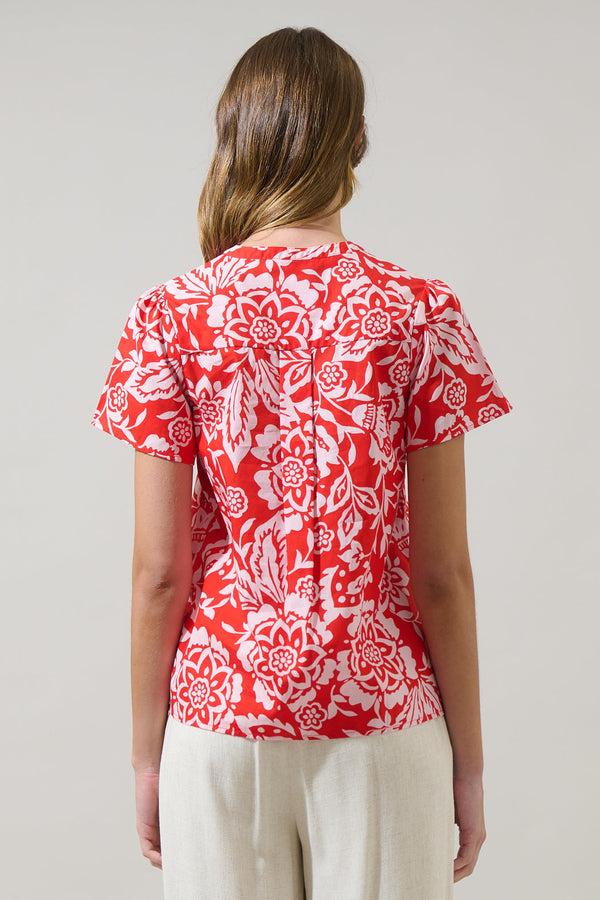 Sugarlips Hazen Floral Risony Top