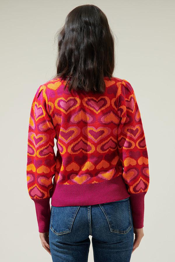 Sugarlips Heartbeat Crew Neck Sweater