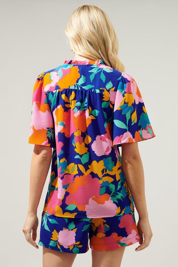 Sugarlips Heat Wave Dupont Bubble Crepe Top