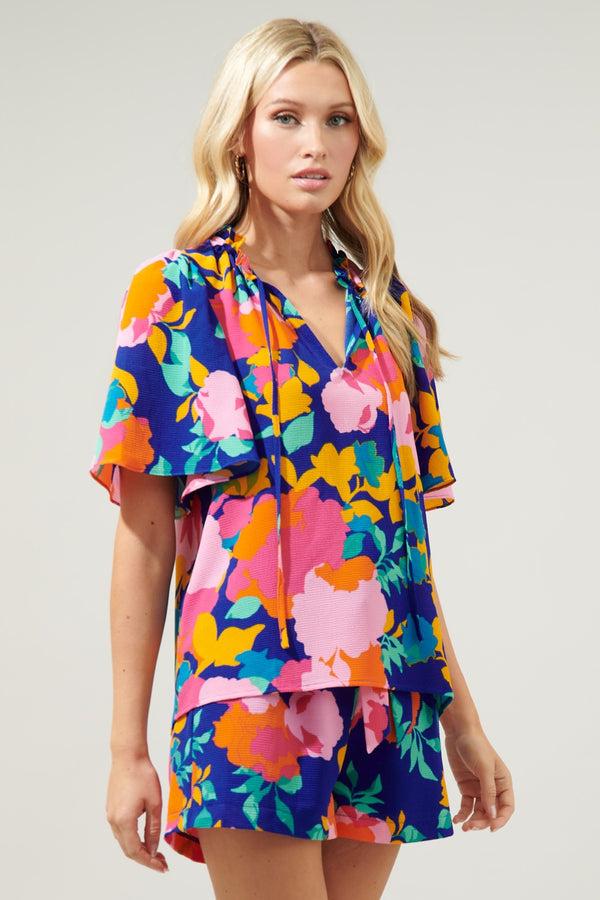Sugarlips Heat Wave Dupont Bubble Crepe Top