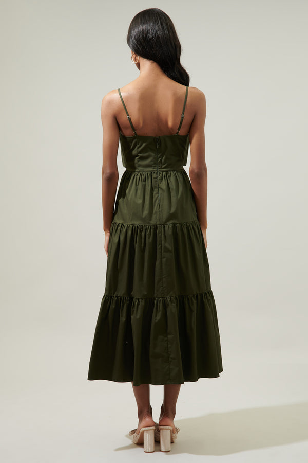 Sugarlips Helene Tiered Cami Maxi Dress