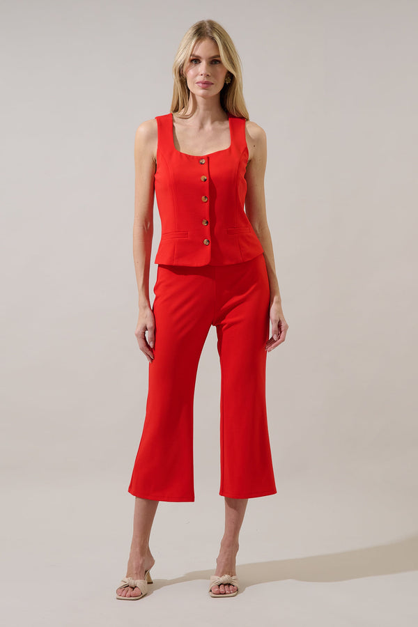Sugarlips Hemary Cropped Flare Pants