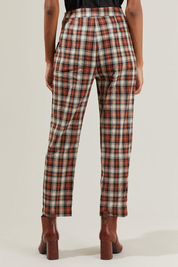 Sugarlips Hen Plaid Cropped Pants