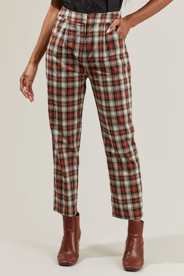 sugarlips Hen Plaid Cropped Pants