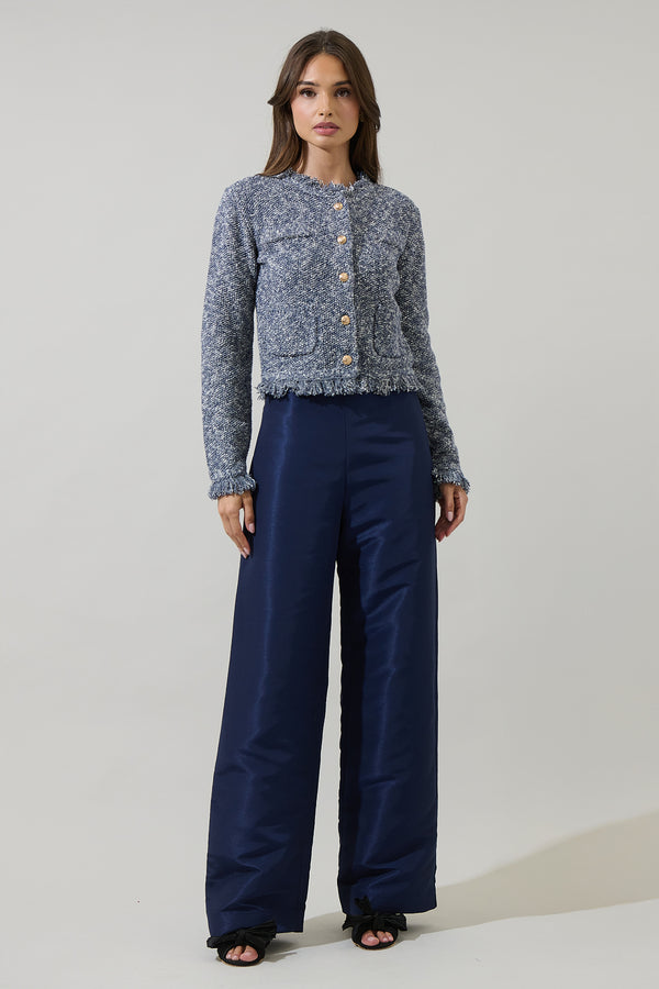 Sugarlips Hensley Fringe Button Down Jacket