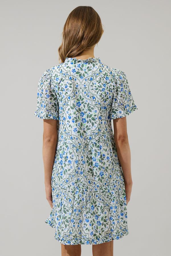 Sugarlips Hilo Floral Kara Shift Mini Dress