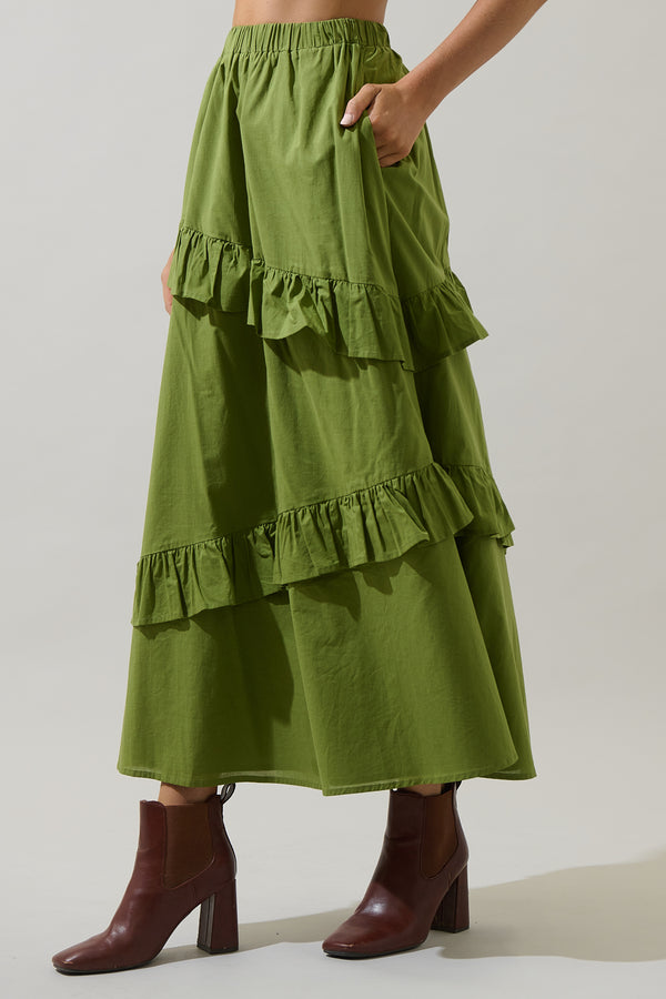 Sugarlips Himan Ruffle Midi Skirt