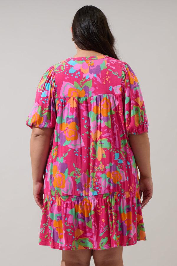 Sugarlips Himera Floral Maribor Mini Dress Curve
