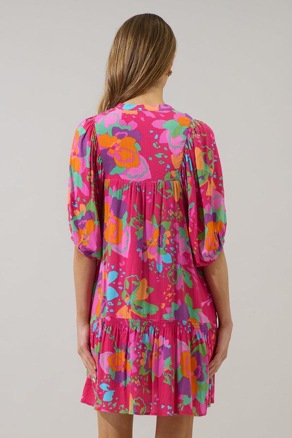 Sugarlips Himera Floral Maribor Shift Mini Dress