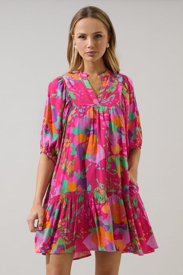 sugarlips Himera Floral Maribor Shift Mini Dress