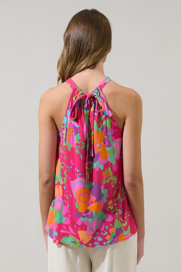 Sugarlips Himera Floral Oran Sleeveless Top