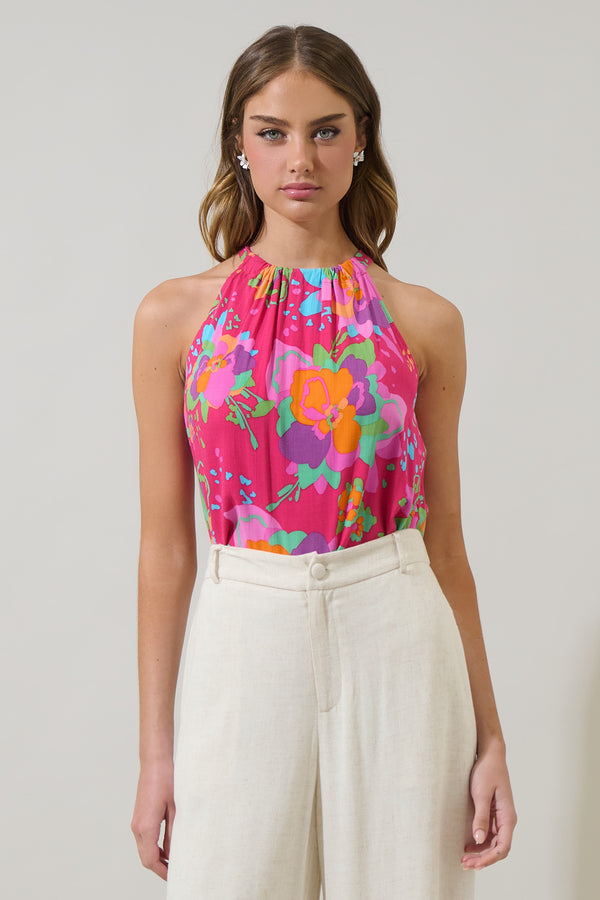 sugarlips Himera Floral Oran Sleeveless Top