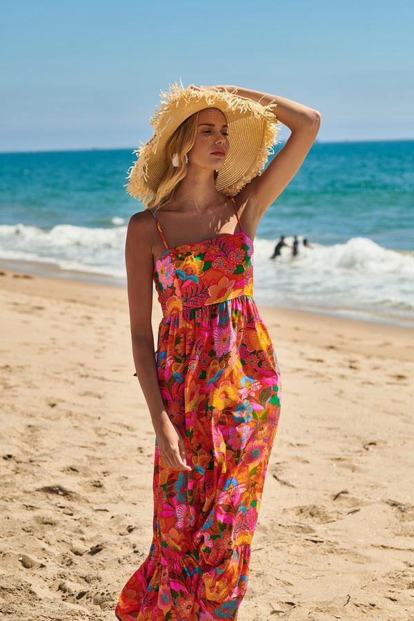 sugarlips Idalia Tie Back Maxi Dress