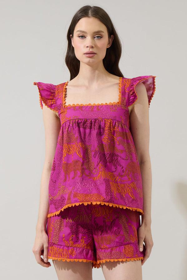 sugarlips In the Jungle Ada Ruffle Top