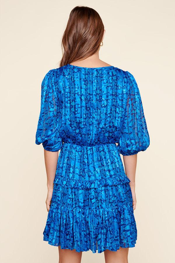 Sugarlips Indra Balloon Sleeve Ruffle Detail Dress