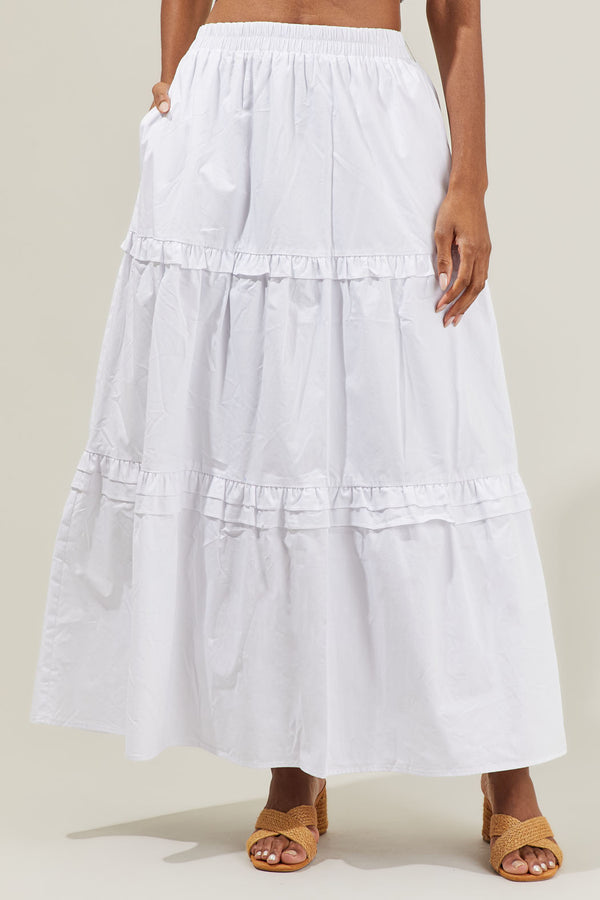 sugarlips Isabel Ruffle Maxi Skirt