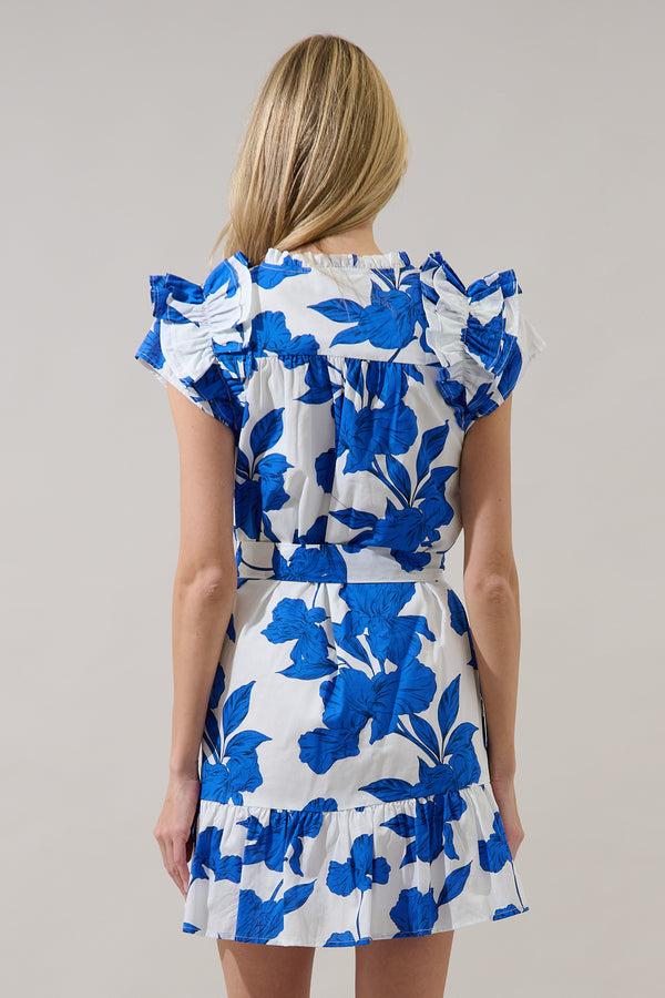 Sugarlips Ivona Ruffle Mini Dress Gemmi Floral