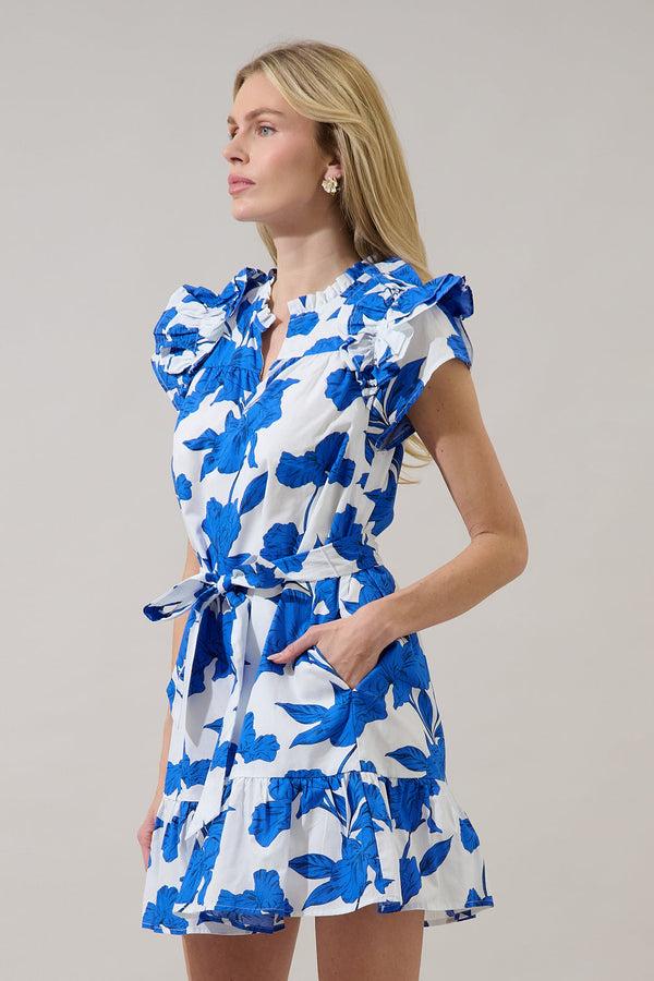 Sugarlips Ivona Ruffle Mini Dress Gemmi Floral