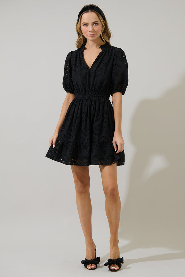 Sugarlips Ivy Eyelet Marissa Mini Dress