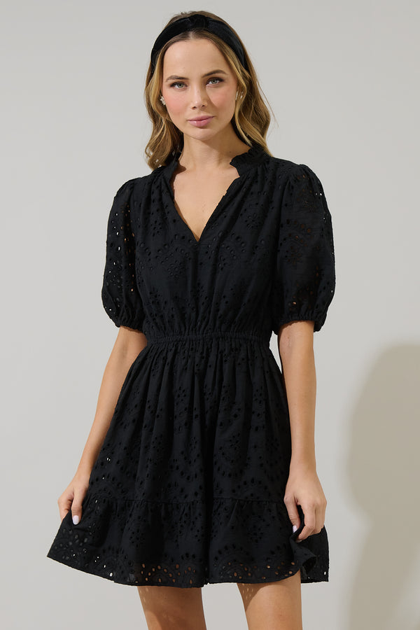 sugarlips Ivy Eyelet Marissa Mini Dress