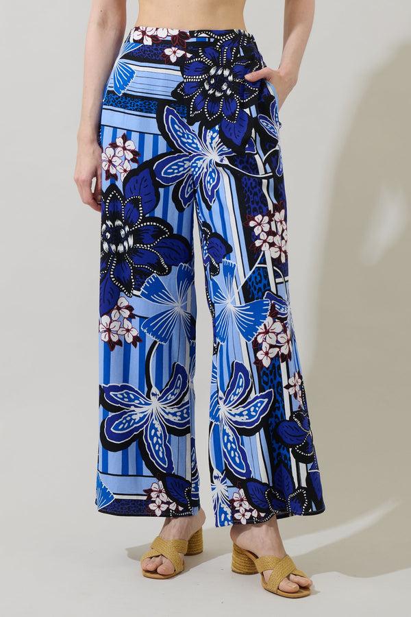 sugarlips Jabi Floral Elena Wide Leg Pants