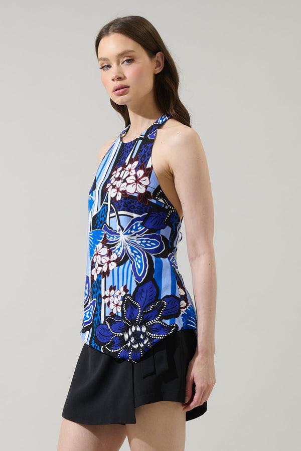 Sugarlips Jabi Floral Myla Asymmetrical Top