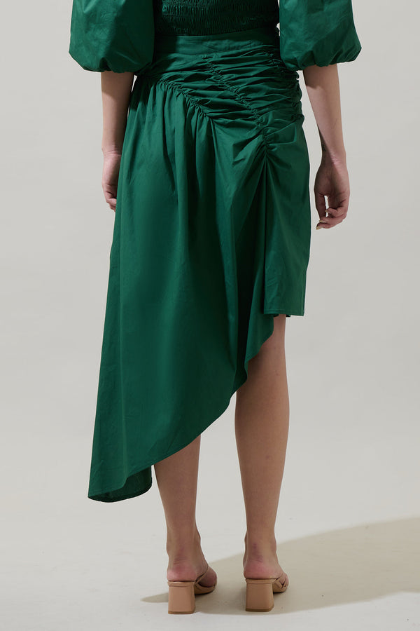 Sugarlips Jadey Belen Ruched Midi Skirt