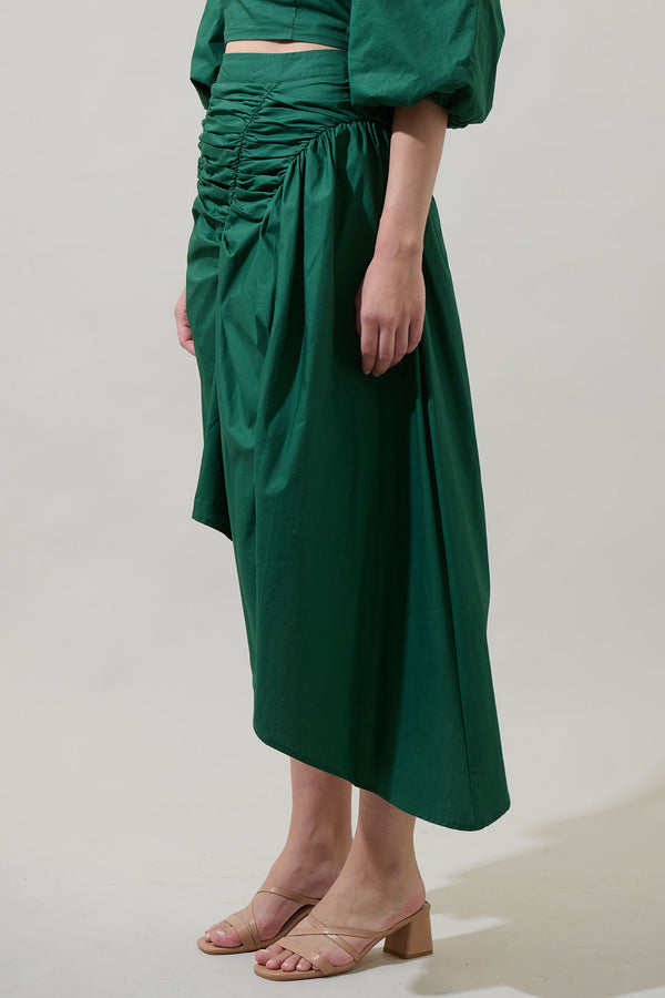 Sugarlips Jadey Belen Ruched Midi Skirt