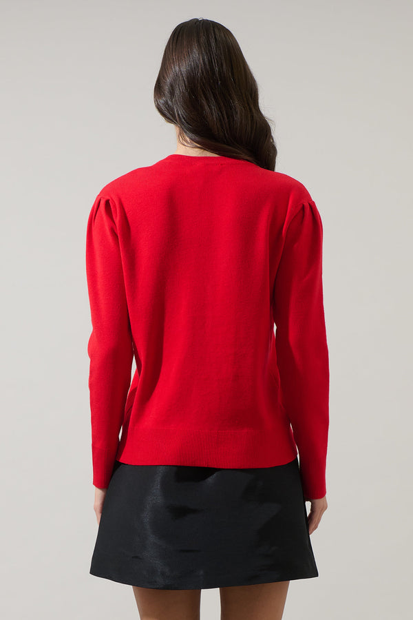 Sugarlips Jaina Pearl Bow Cardigan