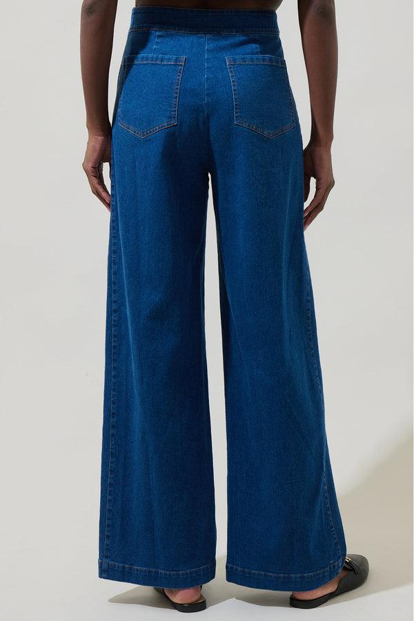 Sugarlips Jamie Denim Emi Wide Leg Pants