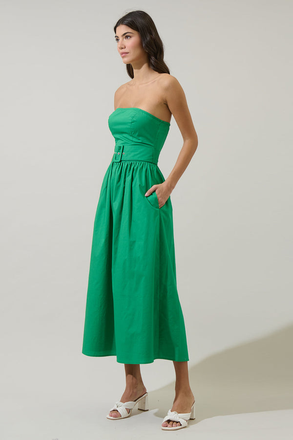 Sugarlips Janelle Strapless Midi Dress