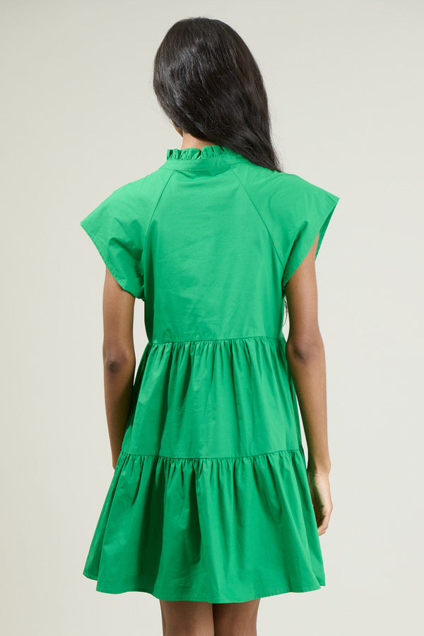 Sugarlips Janelly Poplin Tiered Mini Dress