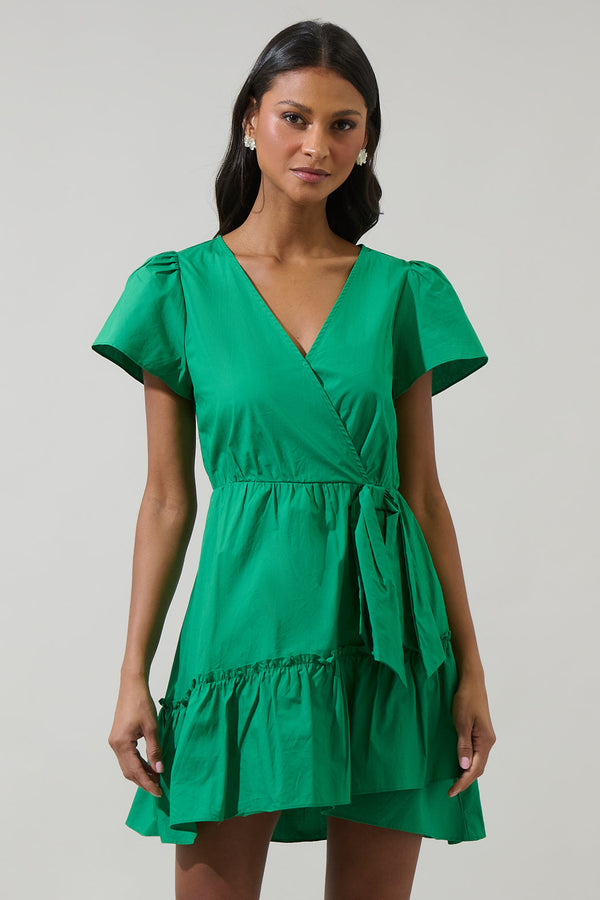 sugarlips Jayda Wrap Mini Dress