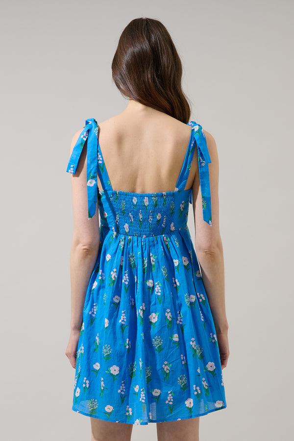 Sugarlips Jazleen Floral Gracia Pleated Mini Dress