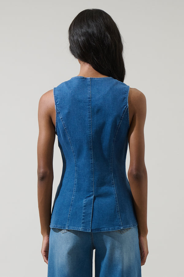 Sugarlips Jeanie Denim Vest