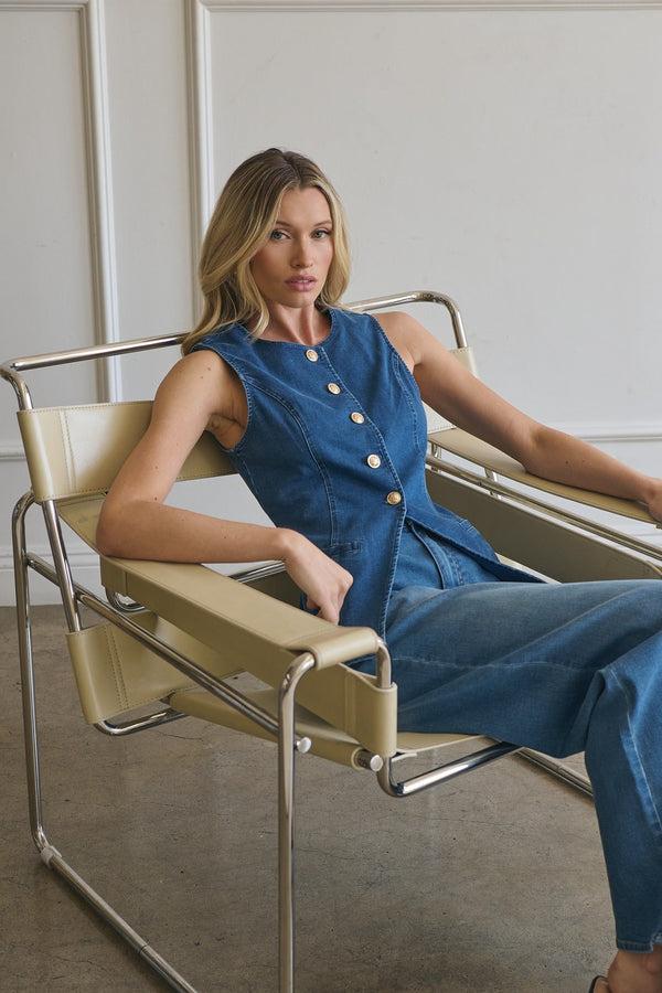 sugarlips Jeanie Denim Vest