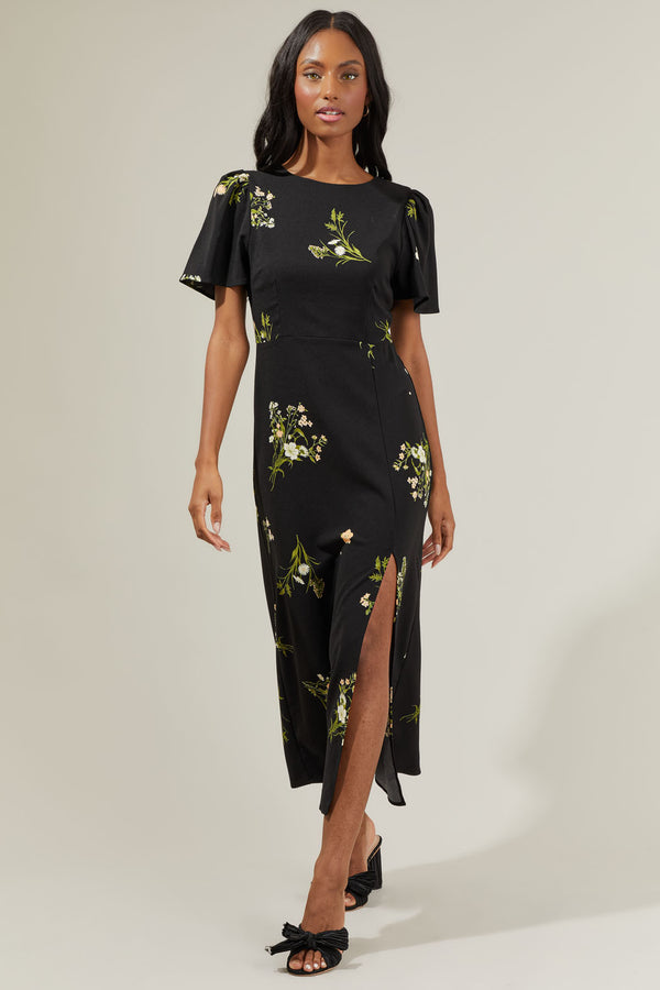 Sugarlips Jenna Floral Midi Dress
